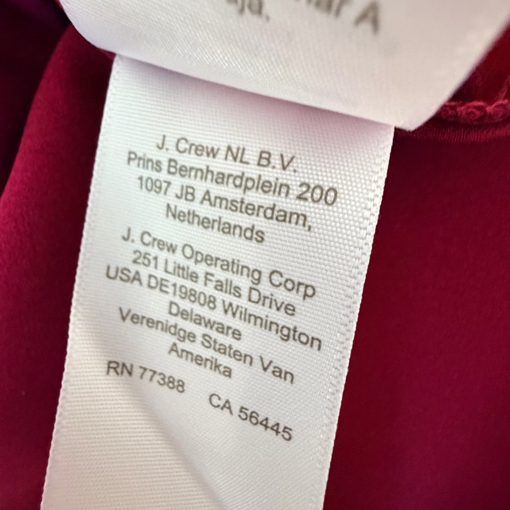 J. Crew Red sleeveless Blouse NWT Size 2XL - Picture 10 of 10